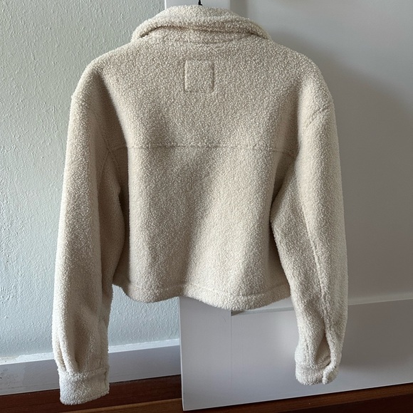 Abercrombie cropped Sherpa fleece jacket XS - Picture 3 of 4